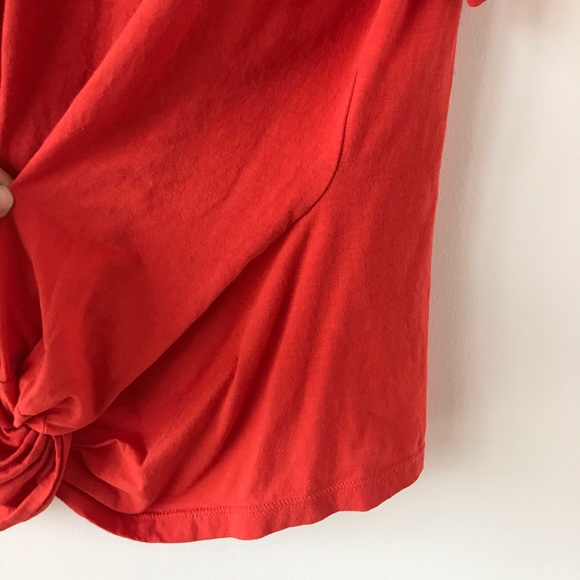 7 FAM tie front orange T-shirt - Picture 7 of 8